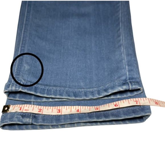 Soft Surroundings Womens Denim Skinny Jeans Zip Fly Light Wash 5 Pocket Size 22W - Picture 10 of 11